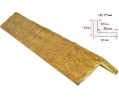Откос декоративный рустик, 145х220мм Сосна, длина 1 метр