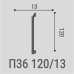 Маленькое фото Плинтус напольный Bello Deco П36 под покраску (120х13х2000)