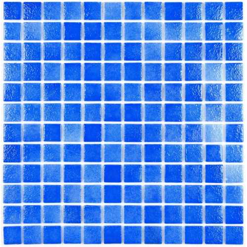 Фото Мозаика стеклянная Bonaparte Atlantis Blue Art 24х24 (315х315х4 мм)