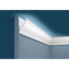 Карниз под покраску Cosca КХ071 для подсветки (60х35х2000 мм) 