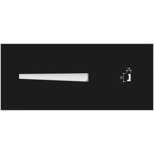 Фото Молдинг под покраску Decor Dizayn DD628 из полистирола (20х10х3000 мм)