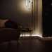 Маленькое фото Плинтус напольный с подсветкой LED Evrowood PN 102 Белый, крашеный  (100*16*2000)