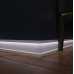 Маленькое фото Плинтус напольный с подсветкой LED Evrowood PN 104 Белый, крашеный  (100*16*2000)