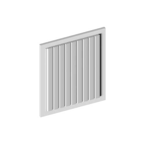 Фото Декоративная панель HIWOOD LV124 NP под покраску (120 × 12 × 2700 мм)