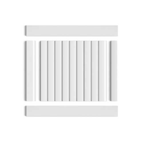 Фото Декоративная панель HIWOOD LV124 NP под покраску (120 × 12 × 2700 мм)