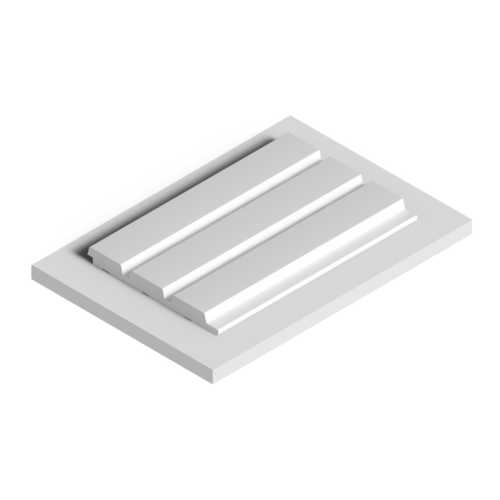 Фото Декоративная панель HIWOOD LV124 NP под покраску (120 × 12 × 2700 мм)