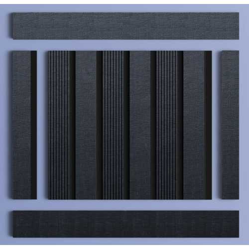 Фото Декоративная панель HIWOOD LV123 BK114K (120 × 12 × 2700 мм)