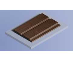 Декоративная панель HIWOOD LV123 BR396 под дерево (120 × 12 × 2700 мм)