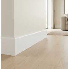 Плинтус QUART вспененный ПВХ QUART, Белый 9003 (80*26.5*2200)