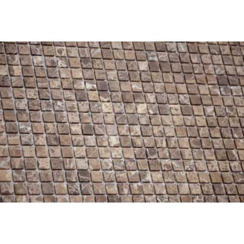 Фото Мозаика из натурального камня Caramelle Emperador Dark MAT 15х15 (305х305х4 мм)
