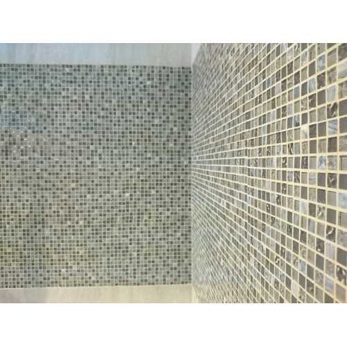 Фото Мозаика стеклянная с камнем Caramelle Naturelle Sitka 15х15 (305х305х8 мм)