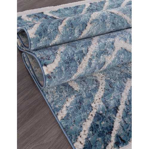 Фото  Ковер Merinos Morocco D856 BLUE 1,20*1,70