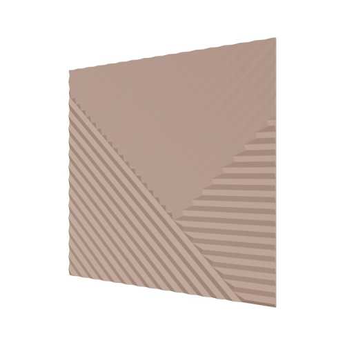 Фото Стеновая панель квадратная МДФ Ликорн - Пирамида Лиловый, 500*500*8 мм (4 шт)