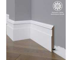 Белый плинтус напольный МДФ Madest Decor 26-136-16 крашеный (136х16х2400 мм) Белый плинтус напольный МДФ Madest Decor 26-136-16 крашеный (136х16х2400 мм)