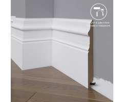 Плинтус напольный под покраску 15-185-18 Madest Decor MDF (185х18х2400 мм)