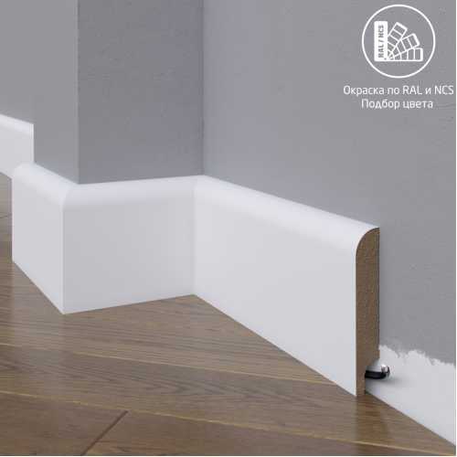 Фото Плинтус напольный МДФ Madest Decor 10-100-18 крашеный по RAL/NCS (100х18х2400 мм)