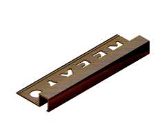 Профиль для плитки внешний латунь 10 мм Neexy PVL31-04 Антик бронза светлая, 2.7 метра