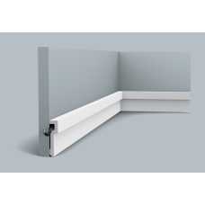 Плинтус напольный под покраску из дюрополимера Orac decor PX198 U-Steps (83*20*2000)