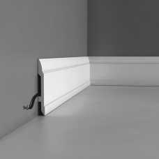 Плинтус напольный, под покраску Orac decor из дюрополимера SX104 (150*17*2000)