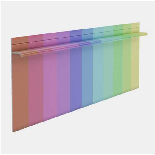 Фото Плинтус скрытого монтажа алюминиевый Pro Design 323 крашеный по RAL (80*12*2700)