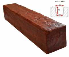 Балка декоративная из полиуретана Arno Decor Рустик 70х70мм Рябина, длина 1м 