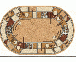 Ковер Merinos Laguna ALBINA 3 BEIGE 1,50*3,00 овал 