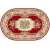 Ковер Merinos Laguna 5602 RED 2,00*4,00 овал
