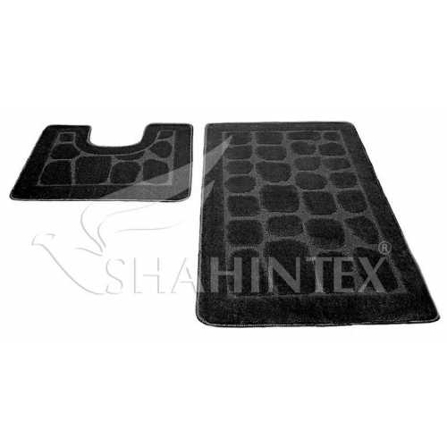 Фото Набор ковриков Shahintex PP Черный 18 (50*80+50*50 см)