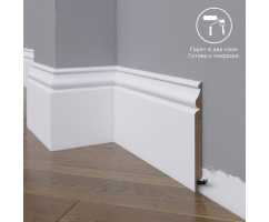 Плинтус напольный под покраску 11-136-16 Madest Decor MDF (136х16х2400 мм)
