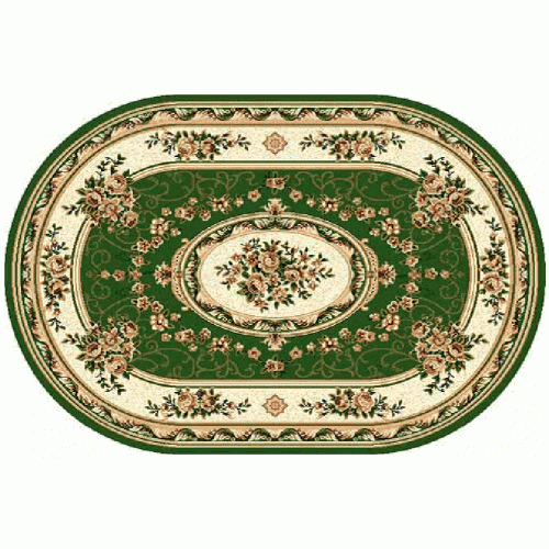Фото Ковер Merinos Laguna 5444 GREEN  1,50*1,90 овал