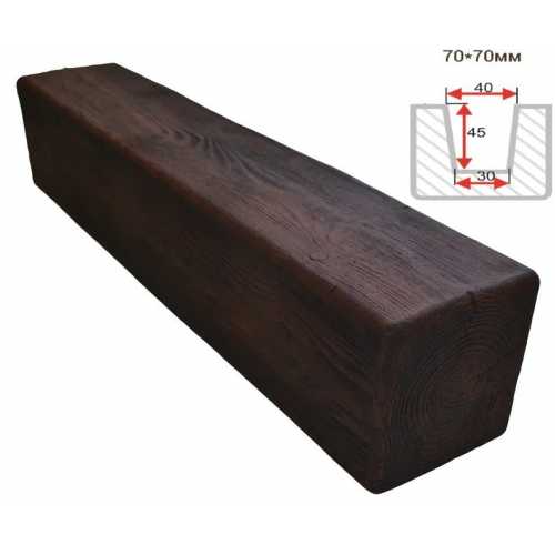 Фото Балка декоративная из полиуретана Arno Decor Модерн 70х70мм Магма, длина 1м