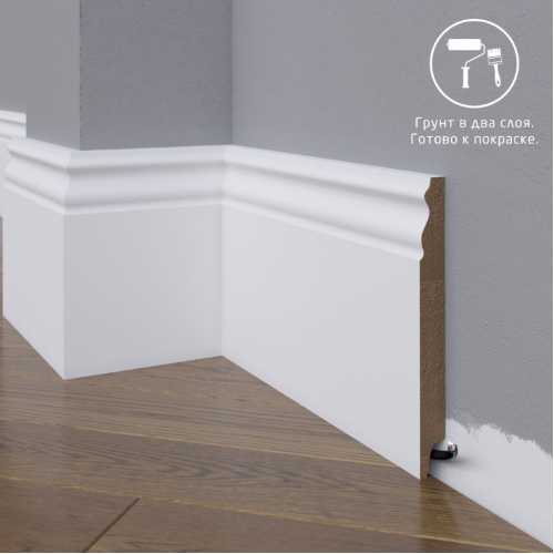 Фото Плинтус напольный МДФ Madest Decor 22-150-18 крашеный по RAL/NCS (150х18х2400 мм)