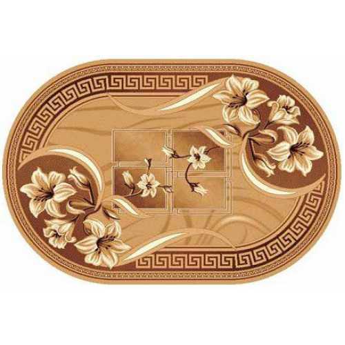 Фото Ковер Merinos Laguna d187 BEIGE ОВАЛ 1,50*3,00