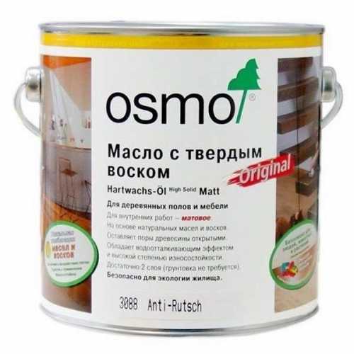 Фото Масло Osmo с антискользящим эффектом 3089 бесцветное шелк.-матовое (2,5 л) 