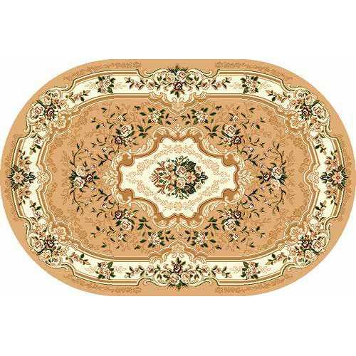 Фото Ковер Merinos Laguna d017 BEIGE ОВАЛ 0,60*1,10 
