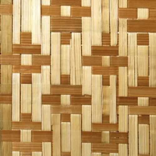 Фото Стеновые бамбуковые панели Цветы коричневые, 1900*1000 мм (однослойные)