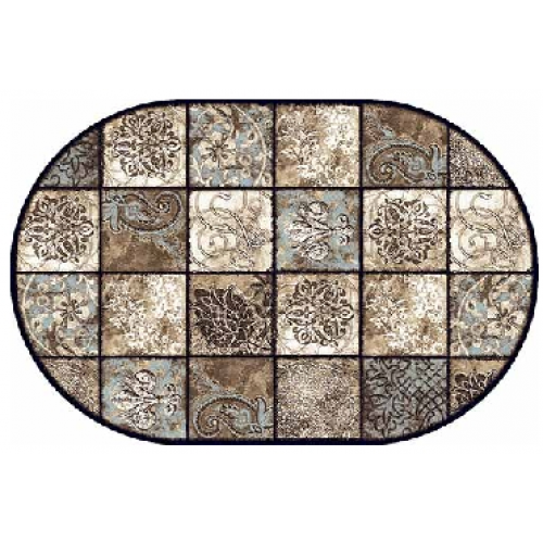 Фото Ковер Merinos Valencia Deluxe d328 brown 2,50*3,50  овал