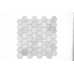 Маленькое фото Мозаика из натурального камня Caramelle Pietrine Hexagonal Travertino silver hex 30х18 (295х305х6 мм)