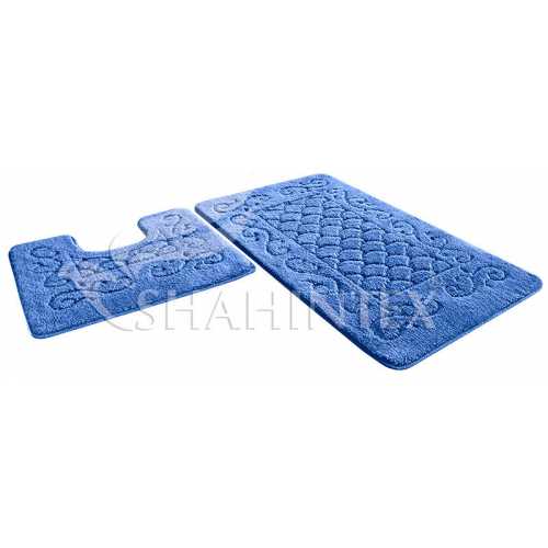 Фото Набор ковриков Shahintex PP Lux Голубой 11 (60x100+60x50 см)