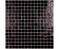 Мозаика стеклянная Bonaparte Simple Black (на бумаге) 20х20 (327х327х4 мм)