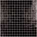 Маленькое фото Мозаика стеклянная Bonaparte Simple Black (на бумаге) 20х20 (327х327х4 мм)