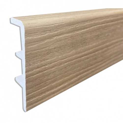 Фото Плинтус напольный Rico Concept 80 Бук Сонома RC80025, 80х20х2200 мм