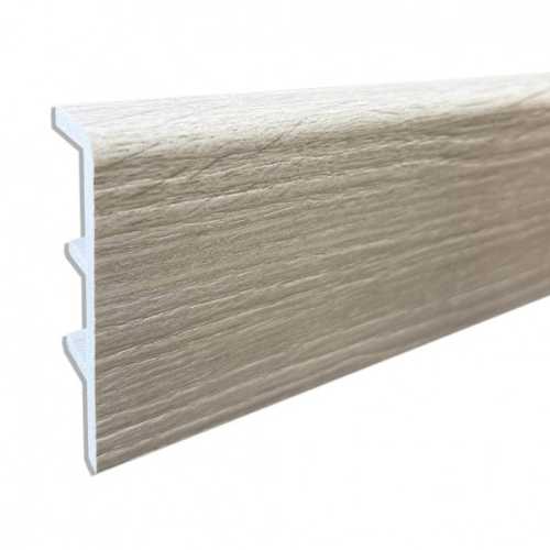 Фото Плинтус напольный Rico Concept 80 Тополь серебристый RC80126, 80х20х2200 мм