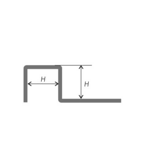 Фото Наружный профиль для керамической плитки ZKU 15, длина 2700 мм